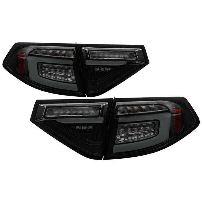 Spyder Subaru Impreza 08-14 WRX 5DR LED seq signal tail lights smoke