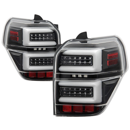 Spyder Toyota 10-14 4Runner LED seq signal tail lights black