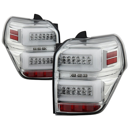 Spyder Toyota 10-14 4Runner LED seq signal tail lights chrome