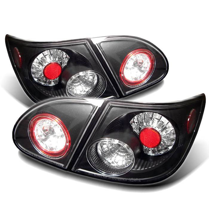 Spyder Toyota 03-08 Corolla LED tail lights black