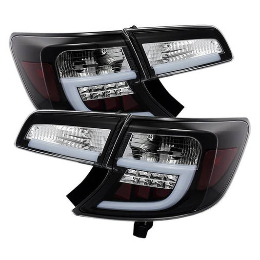 Spyder Toyota 12-14 Camry LED bar tail lights black