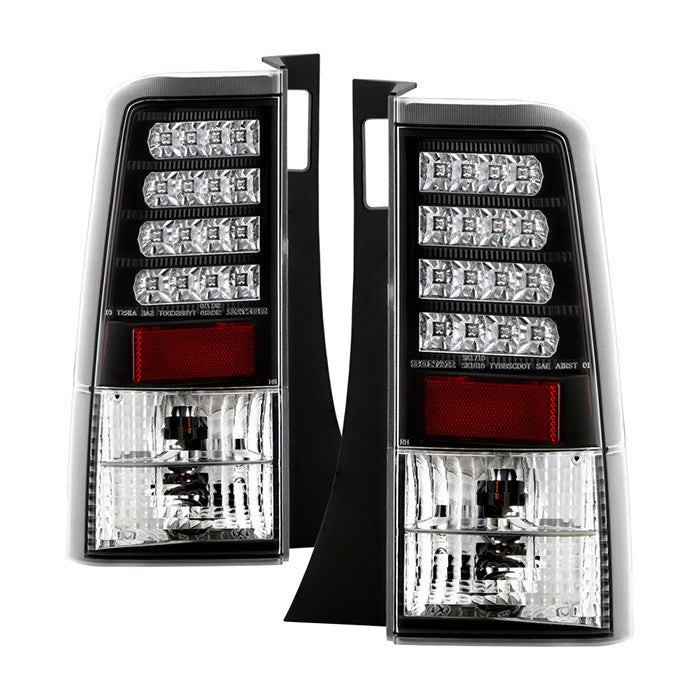 Spyder Scion 03-07 XB V2 LED tail lights black