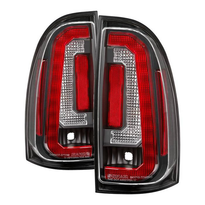 Spyder Toyota 05-15 Tacoma LED tail lights black