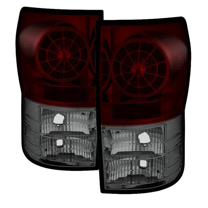 Spyder Toyota 07-13 Tundra LED tail lights red smoke