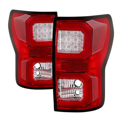 Spyder Toyota 07-13 Tundra V2 LED bar tail lights red