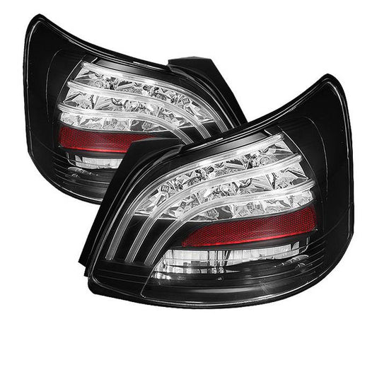 Spyder Toyota 07-09 Yaris 4DR LED tail lights black