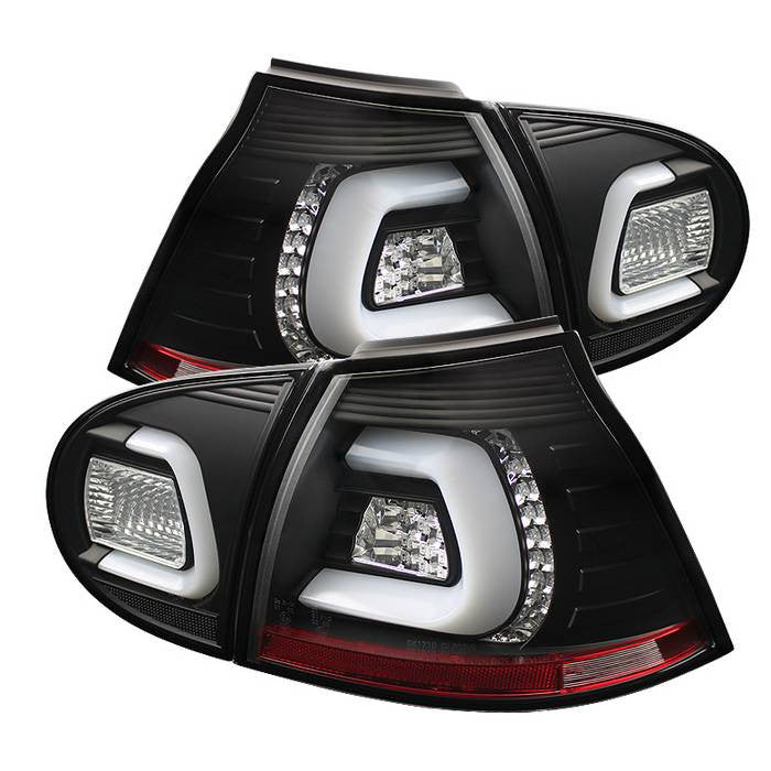 Spyder VW 06-09 Golf V LED Trun signal LED tail lights black ALT-YD-VG03-LED-BK display