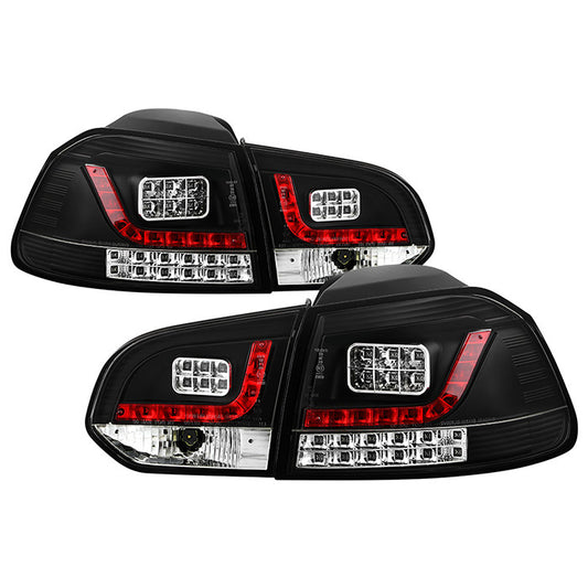 Spyder VW 10-13 Golf / GTI LED tail lights black