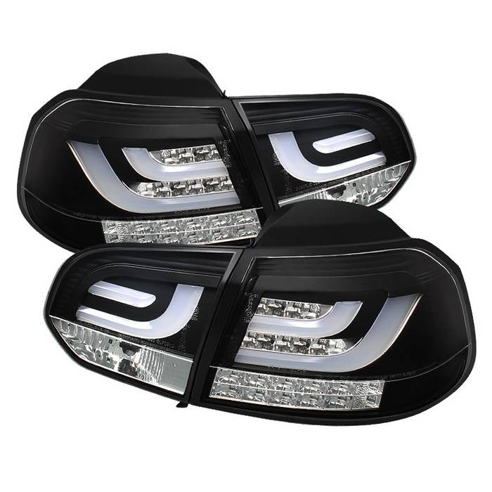 Spyder VW 10-13 Golf / GTI G2 LED bar tail lights black