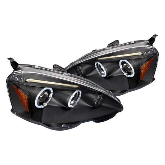 Spec-D 02-04 Acura RSX Halo Projector HeadLights -Black (2LHP-RSX02JM-TM)