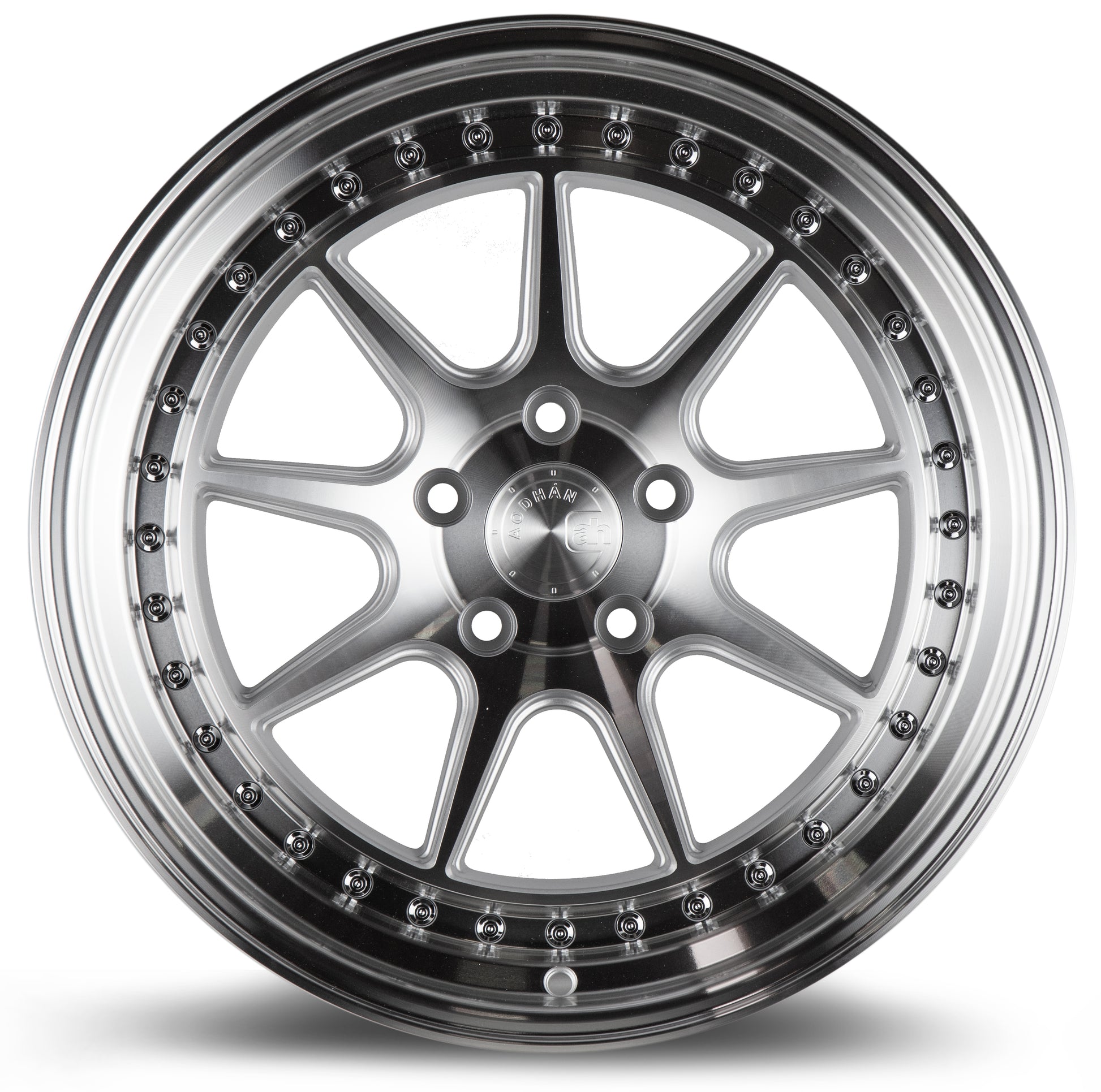 Aodhan DS-X 19-inch deep lip wheel silver machined finish 5x4.5