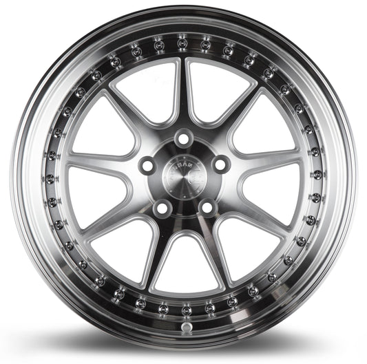 Aodhan DS-X 19-inch wheel, 9.5 in width, silver machined finish, 5x114.3