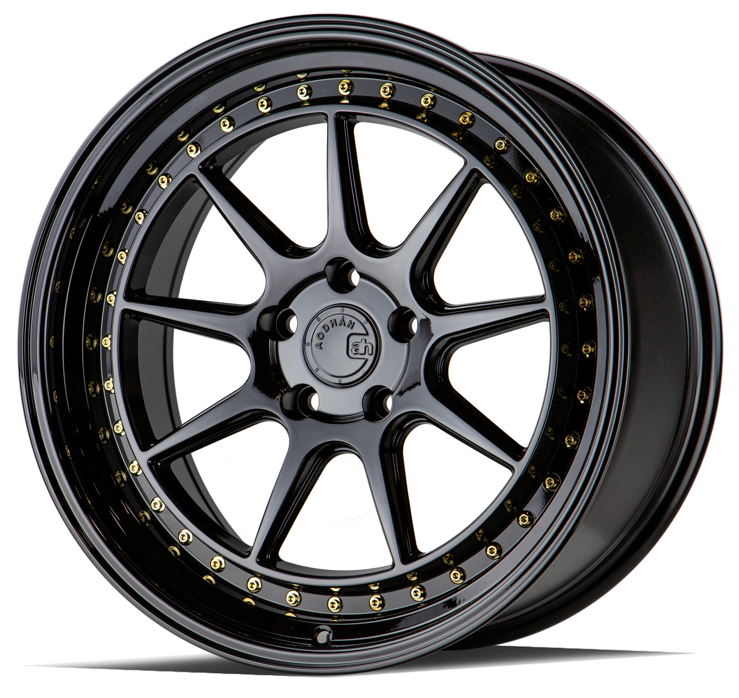 Aodhan DS-X 19x8.5 Gloss Black lightweight semi-forged wheel