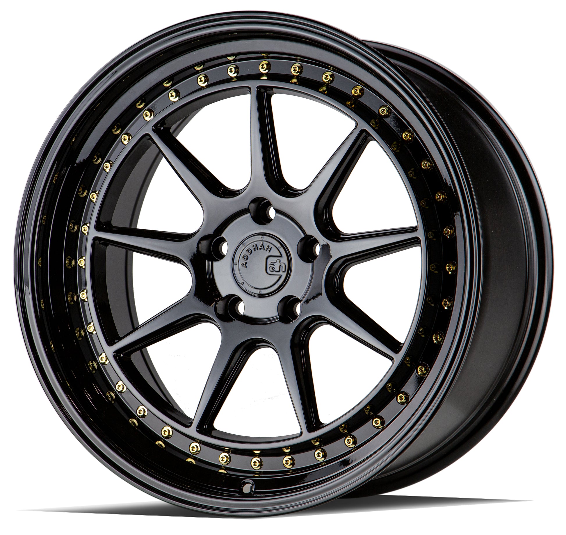 Aodhan DS-X 19x8.5 Gloss Black lightweight semi-forged wheel