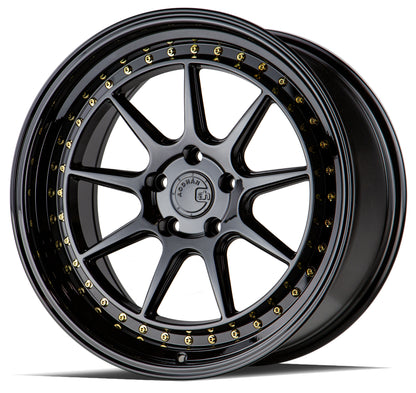 Aodhan DS-X 19x8.5 Gloss Black lightweight semi-forged wheel