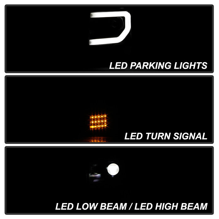 PRO-YD-FF15013AP-SEQ-BK parking lights LED low high beam
