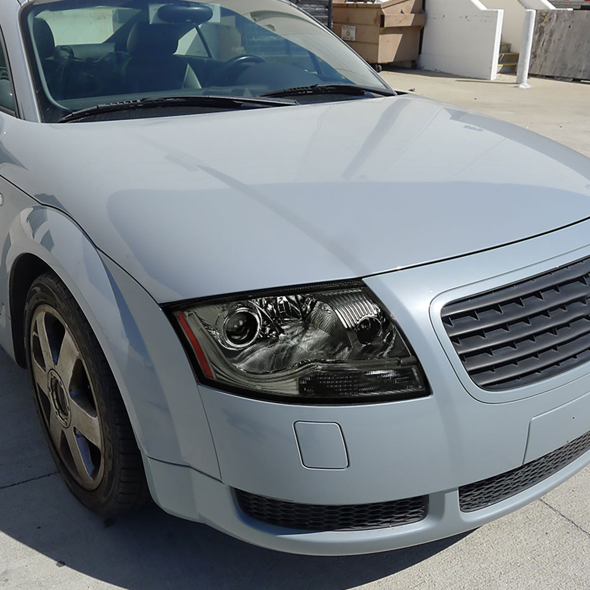 Projector Headlights W/ Led Light Bar Installed Audi Tt