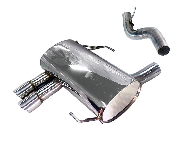 Tsudo BMW E90 92 328i 328ix 07-11 Rolled Tips Axle Back Exhaust. (20-9223)