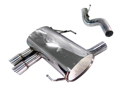 Tsudo BMW E90 92 328i 328ix 07-11 Rolled Tips Axle Back Exhaust. (20-9223)