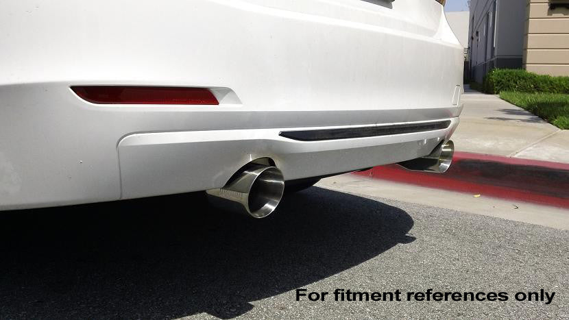 BMW 2012+ F30 335i burnt tips axleback 