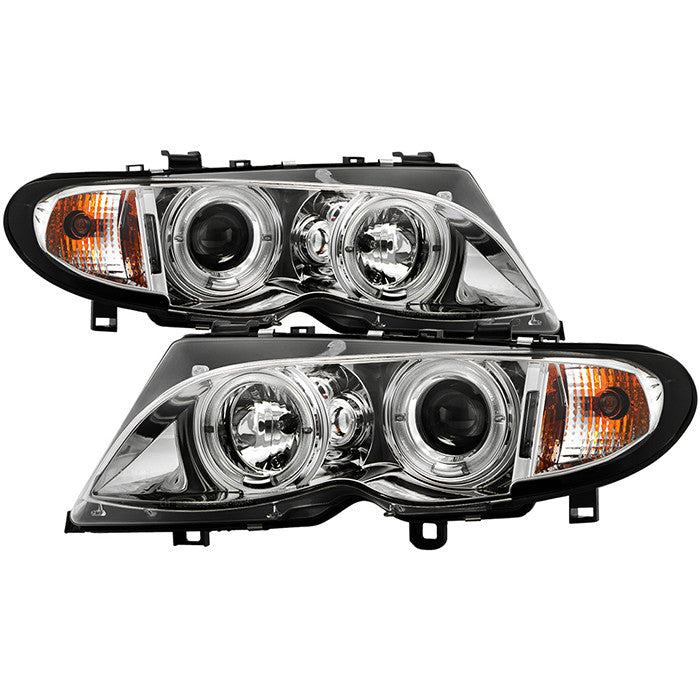 BMW  3-Series 02-05 4DR Halo projector chrome Headlights