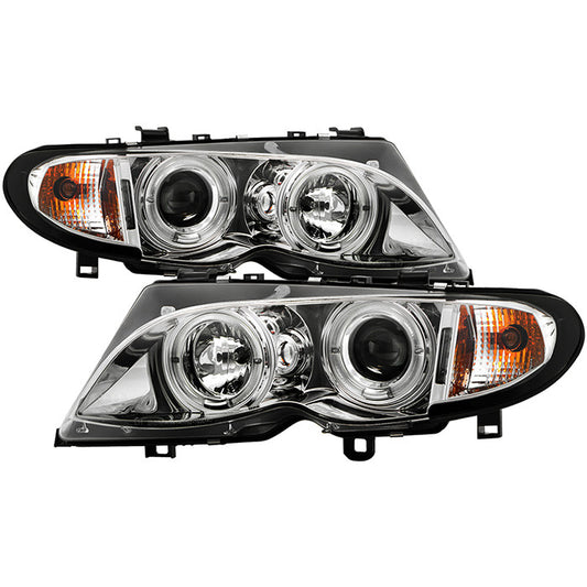 BMW  3-Series 02-05 4DR Halo projector chrome Headlights