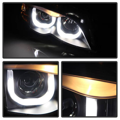 BMW E46 3 3D Halo Projector Headlights Black