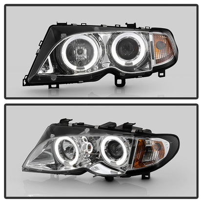 BMW E46 4DR Halo projector chrome Headlights.