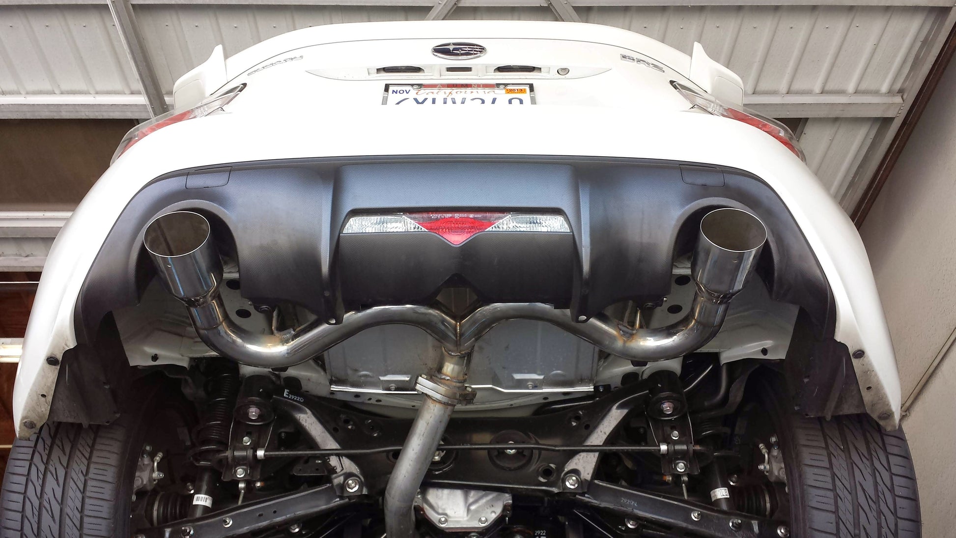 BRZ racing super light weight exhaust