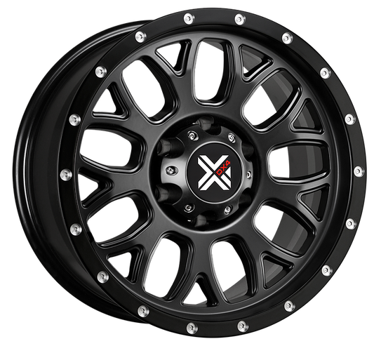 DX4 15x8 GEAR 5x5 5x127 matte black wheels