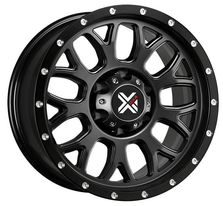 DX4 17x8.5 GEAR 5x5.5 5x139.7 matte black wheels