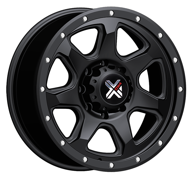 DX4 20x9 STORM 5x5.5 5x139.7 Matte black wheels