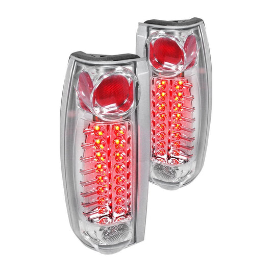 Spec-D 99-00 Cadillac Escalade LED Tail Lights Chrome