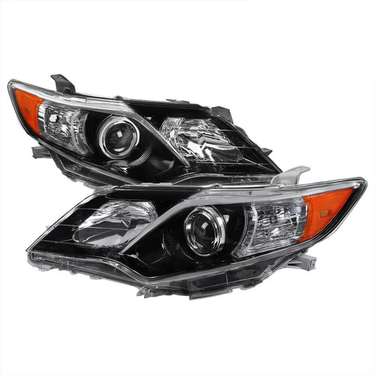 Spec-D 12-14 Camry OEM Style Projector Headlights Black