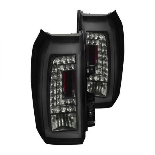 Spec-D 15-20 Chevrolet Tahoe LED Tail Lights Glossy Black