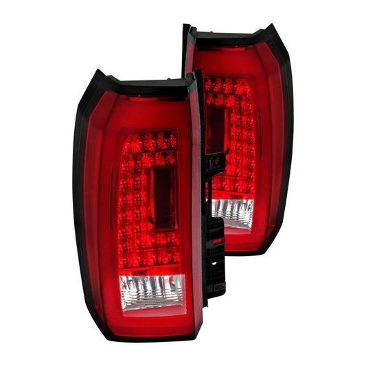 Spec-D 15-20 Chevrolet Tahoe LED Tail Lights Red
