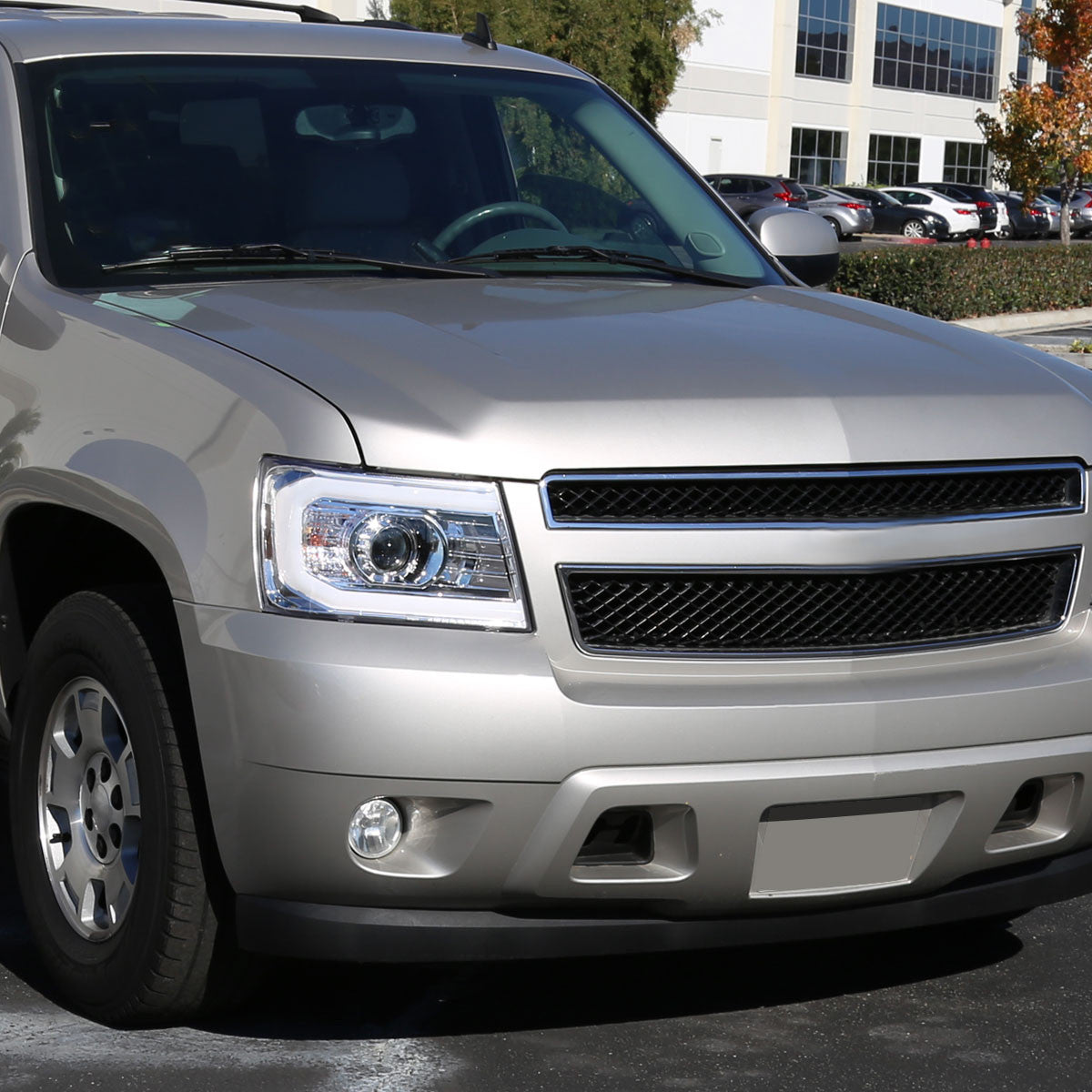 Spe-D 2007-2013 Chevy Avalanche Tahoe Projector Spec-D Headlights Chrome