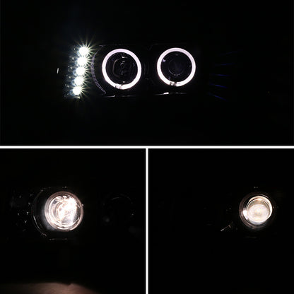 2004-2012 Chevy Colorado Halo Projector Spec-D Headlights Black Smoked