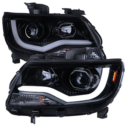 Spec-D 15-20 Chevy Colorado Projector Headlights Black Smoked