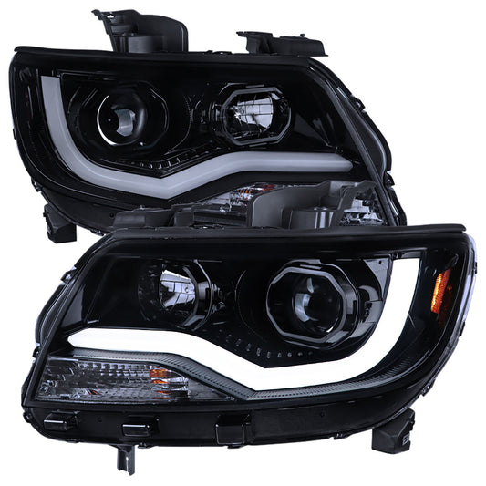 Spec-D 15-20 Chevy Colorado Projector Headlights Black Smoked