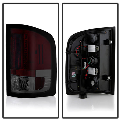 Spyder GMC 07-14 Sierra 3500HD Dually LED taillights red smoke