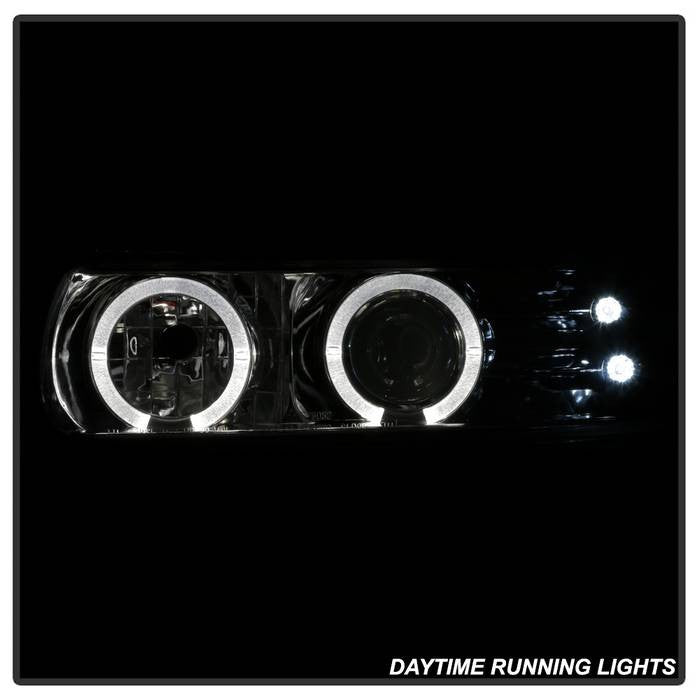 Chevy Tahoe 00-06 Pro Headlights halo Smoke installed