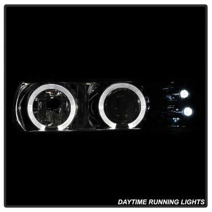 Chevy Tahoe 00-06 Pro Headlights halo Smoke installed