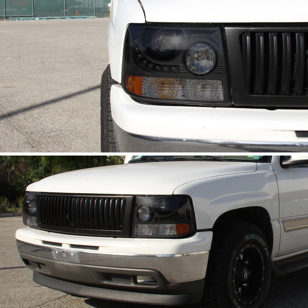 Projector Headlights W/ Led Installed Chevrolet Silverado