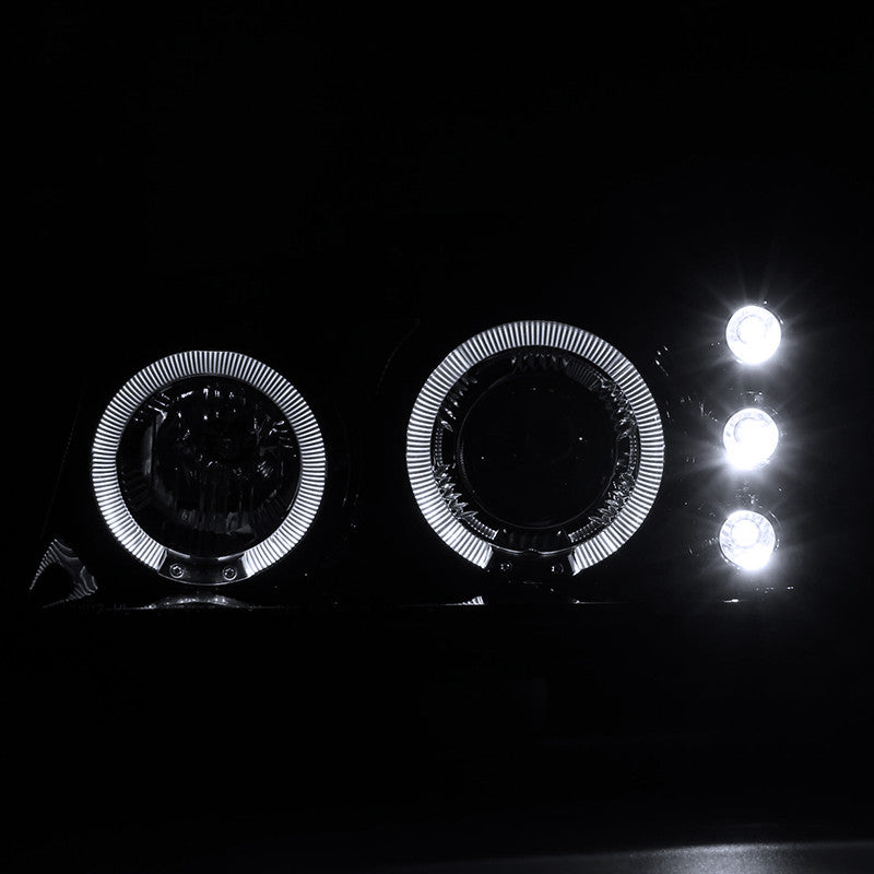 Spe-D 2003-2007 Chevy Silverado Projector Spec-D Headlights Black Smoked