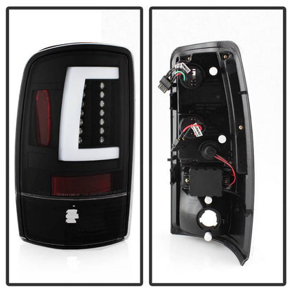 Spyder GMC 01-06 Yukon/Denali XL V2 LED bar taillights black