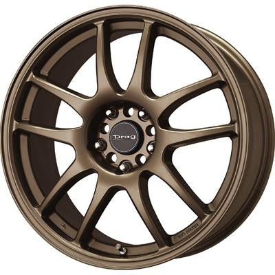 Drag Wheels Dr-31 17X7 5X100 5X114.3 Rally Bronze Full Rims