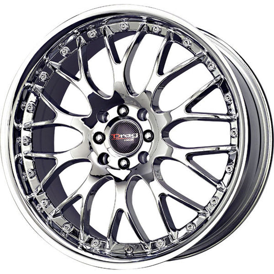 Drag Wheels Dr-19 17X7.5 4X100 4X114.3 Chrome Rims