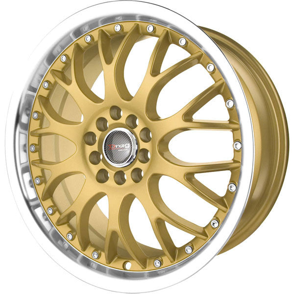 Drag Wheels Dr-19 17X7.5 5X100 5X114.3 Et45 Gold Rims