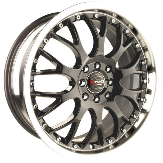 Drag Wheels Dr-19 17X7.5 5X110 5X115 Gun Metal Mach Lip Rims